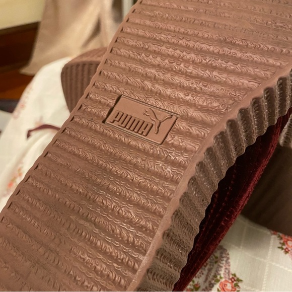 Puma X Fenty Rihanna Creeper Vintage OG• Pre-Loved Velvet Burgundy • Size 6 - Picture 8 of 8